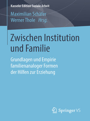 cover image of Zwischen Institution und Familie